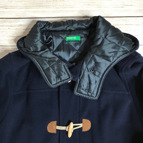 United Colors of Benetton Wool Toggle Coat - Picture 2 of 16